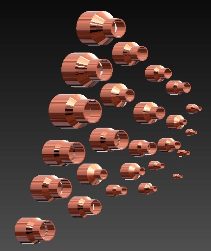 带设计表的同心异径管